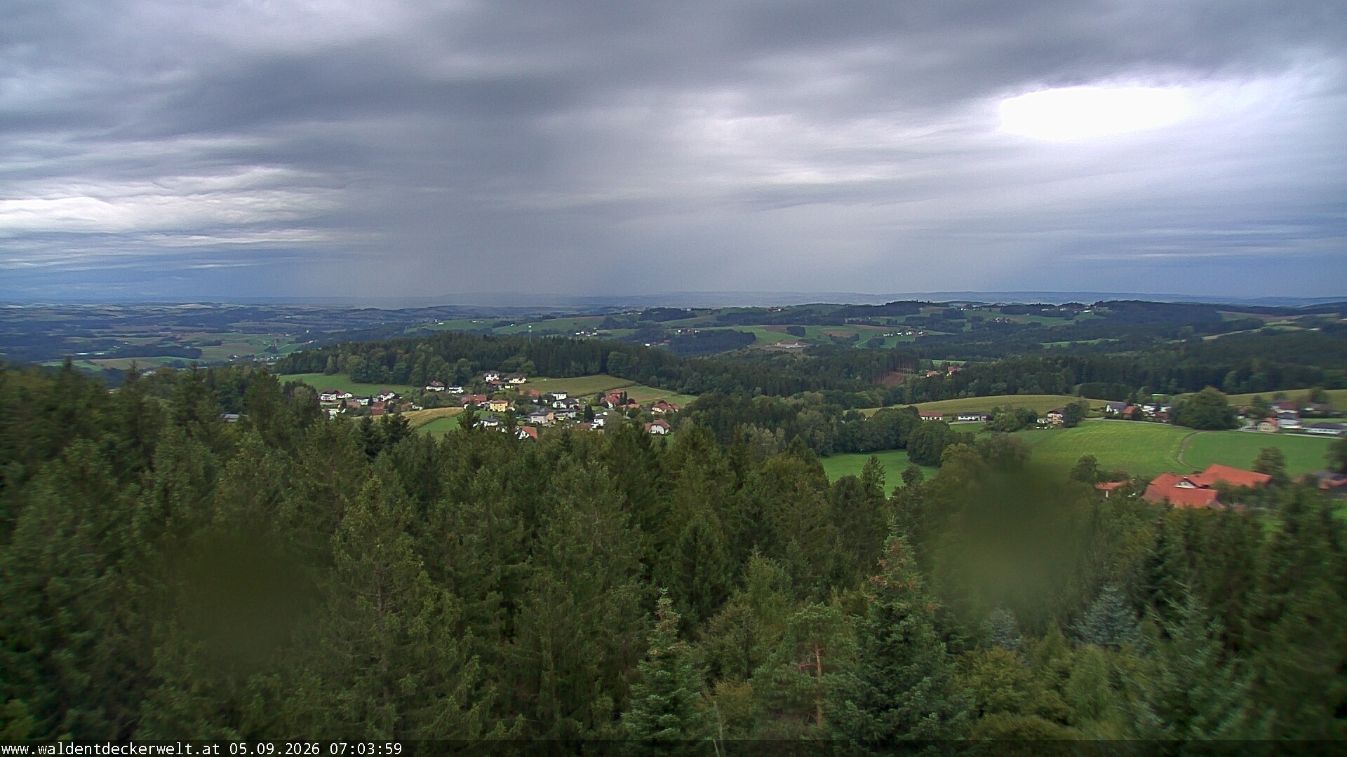 Archiv Foto Webcam Erlebnisturm Baumkronenweg Kopfing