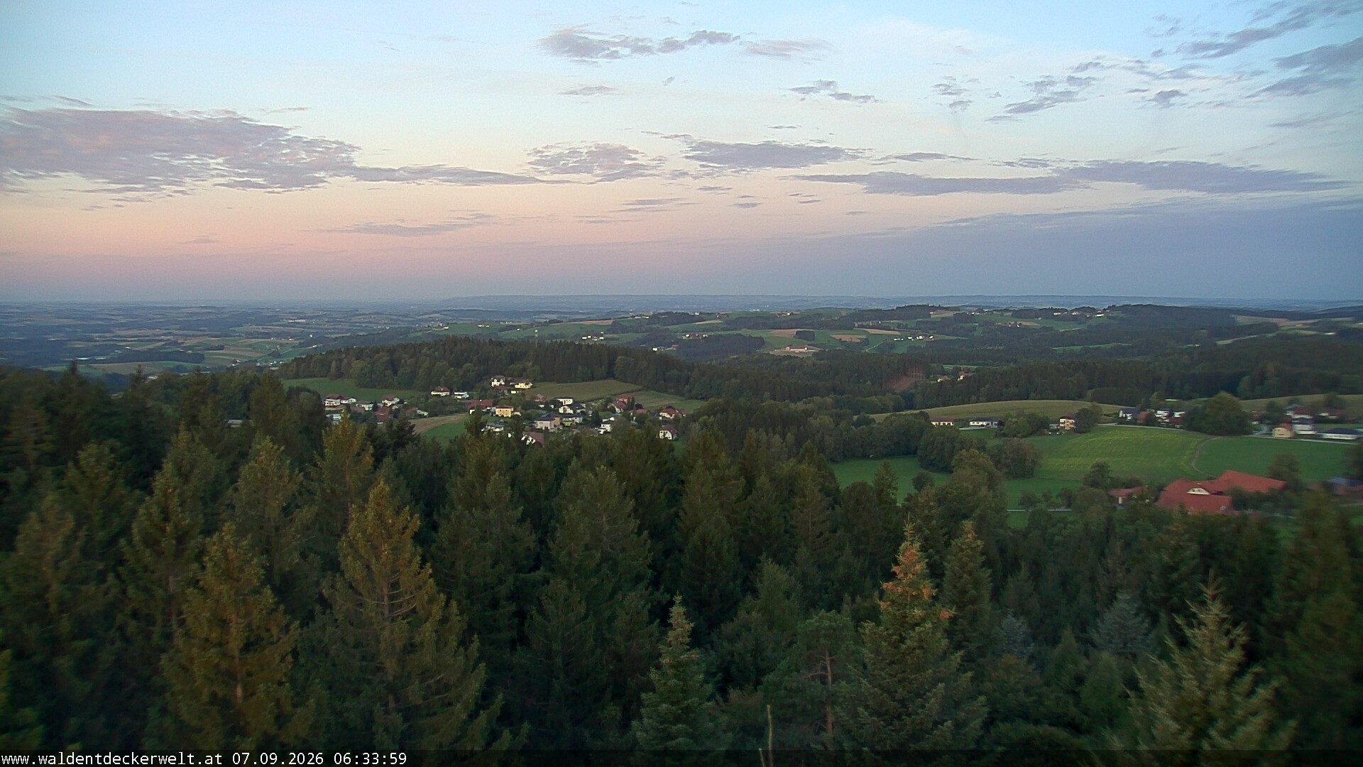Archiv Foto Webcam Erlebnisturm Baumkronenweg Kopfing