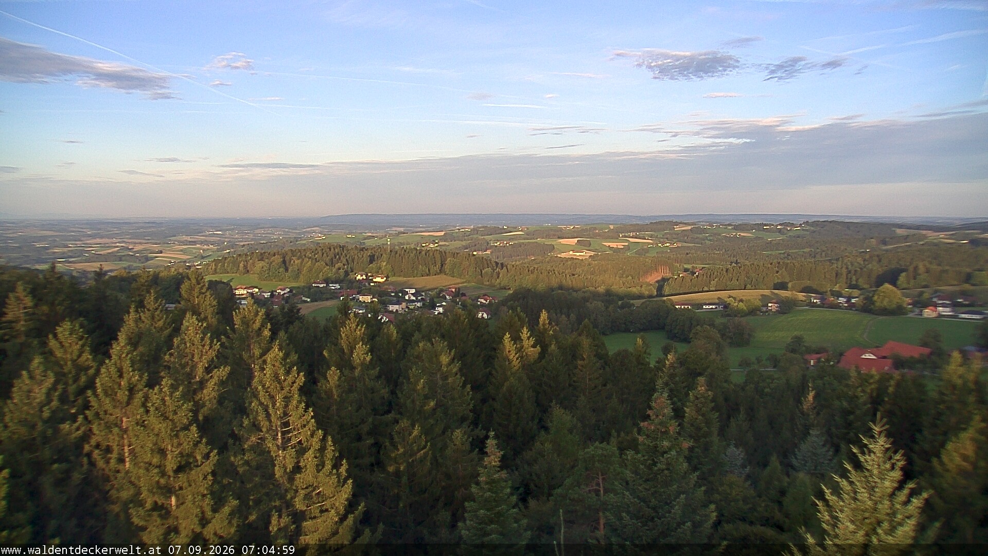 Archiv Foto Webcam Erlebnisturm Baumkronenweg Kopfing