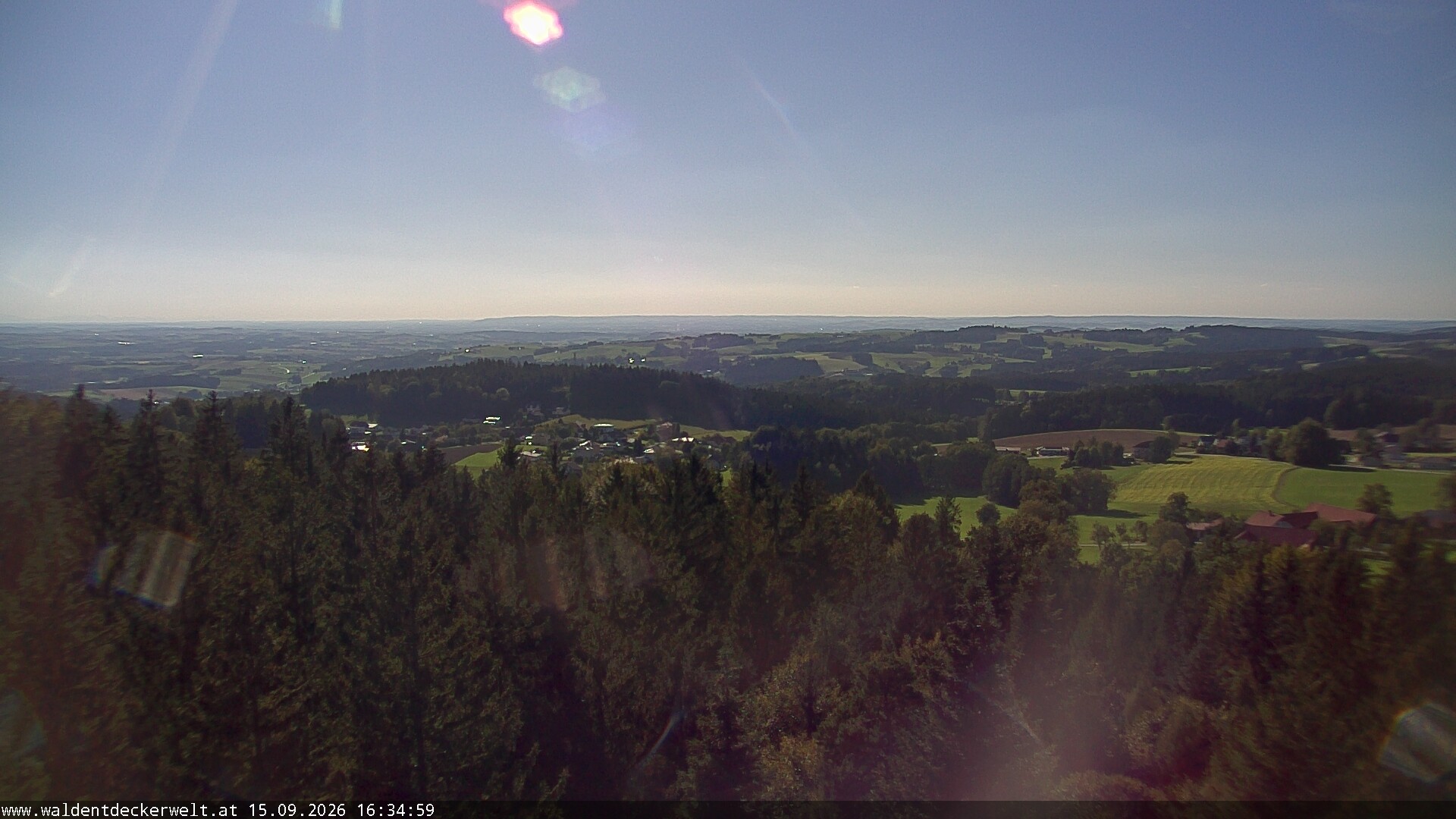Archiv Foto Webcam Erlebnisturm Baumkronenweg Kopfing