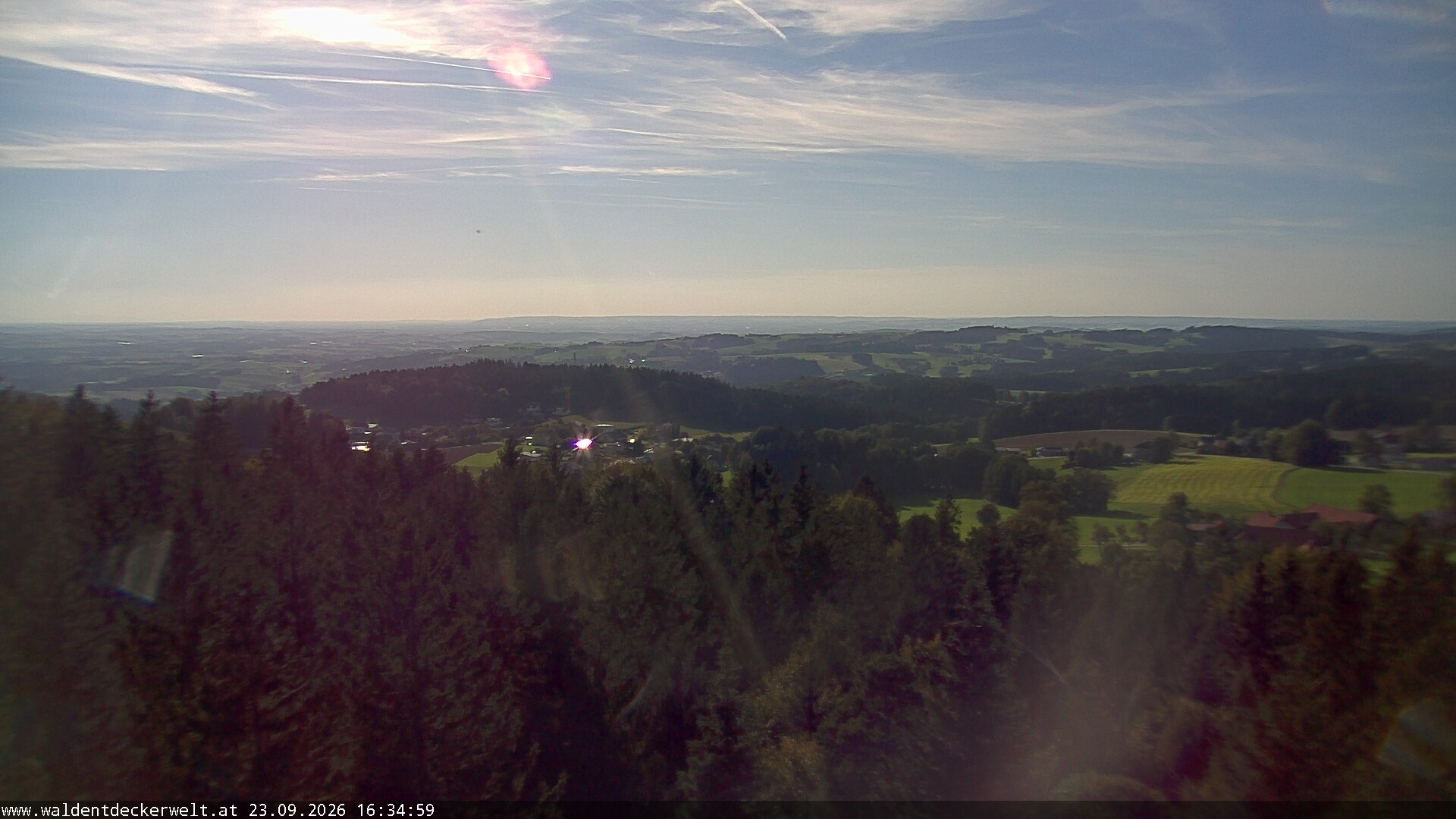 Archiv Foto Webcam Erlebnisturm Baumkronenweg Kopfing