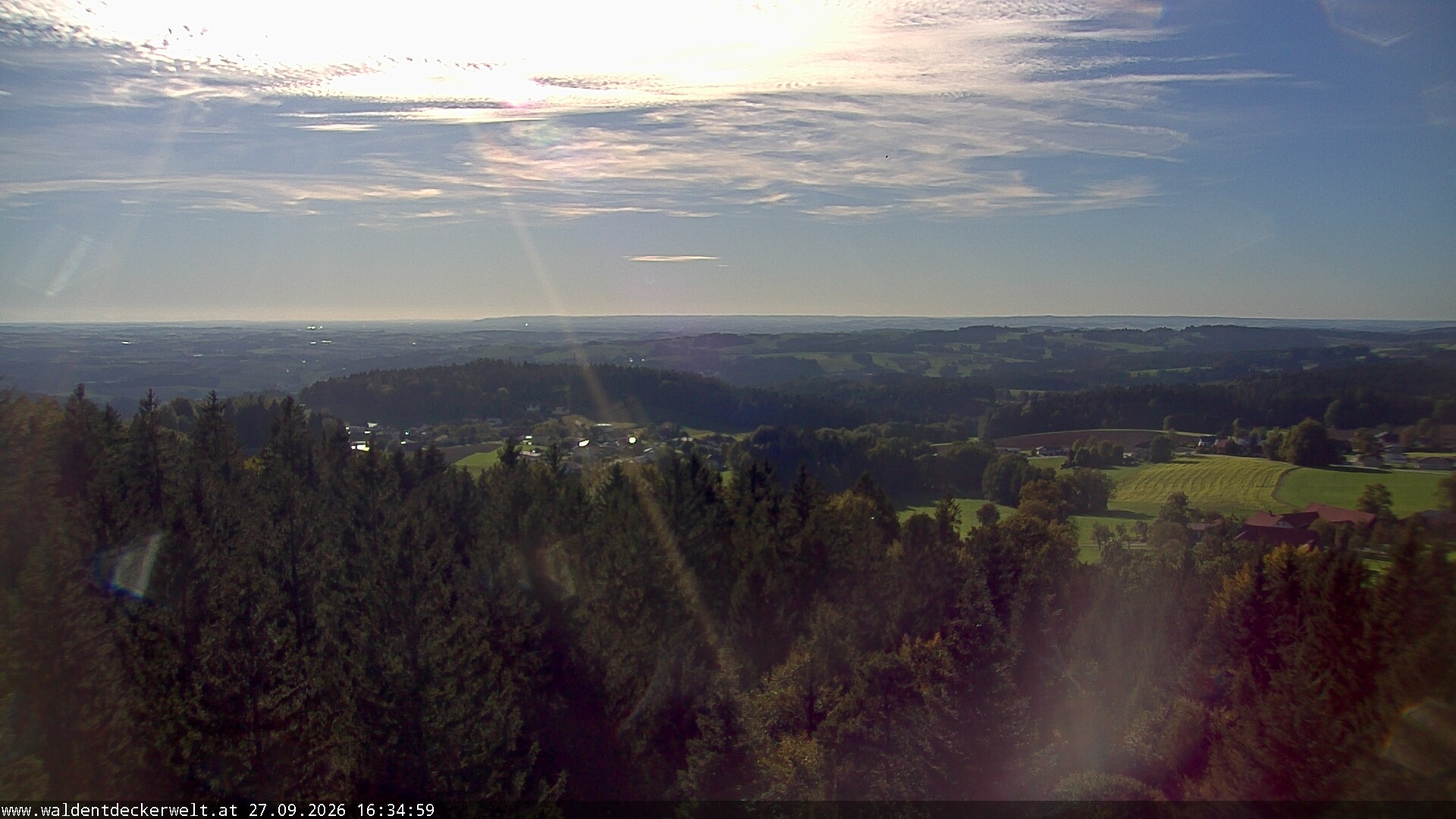 Archiv Foto Webcam Erlebnisturm Baumkronenweg Kopfing