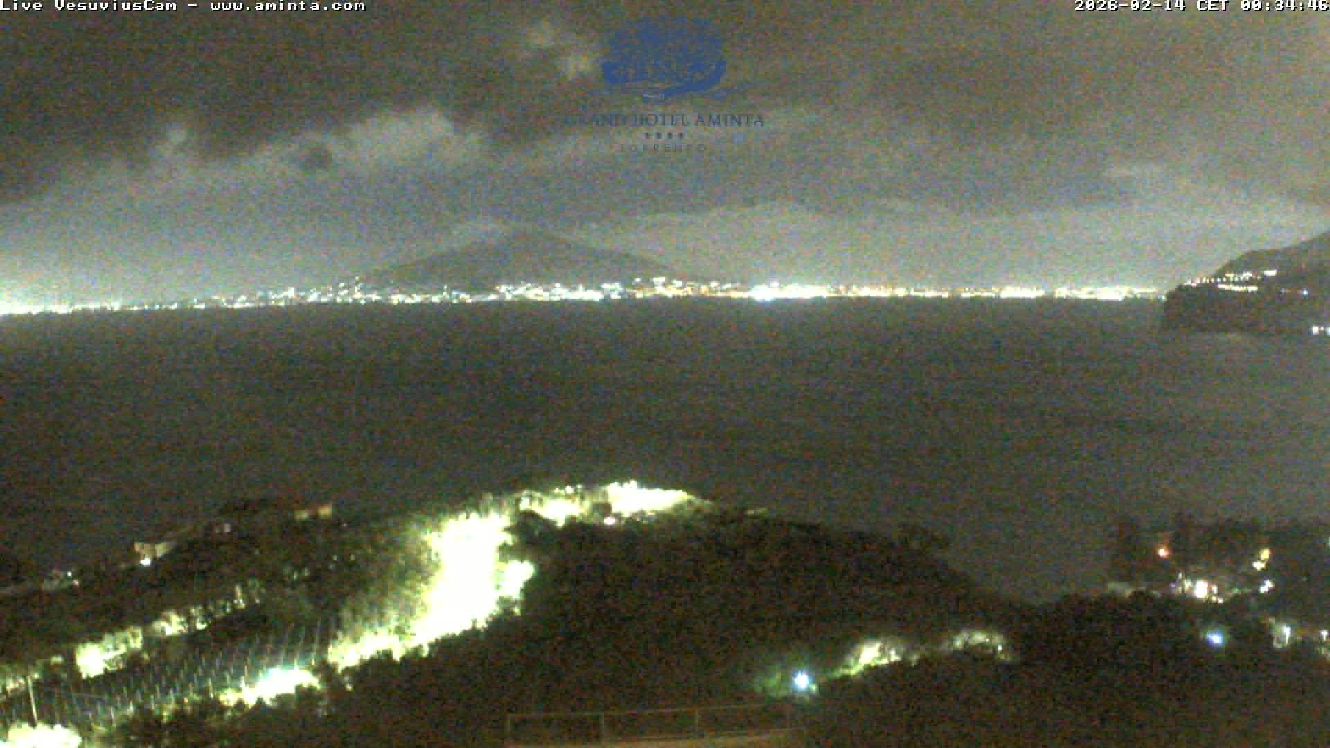 Archiv Foto Webcam Blick von Sorrento auf den Vesuv