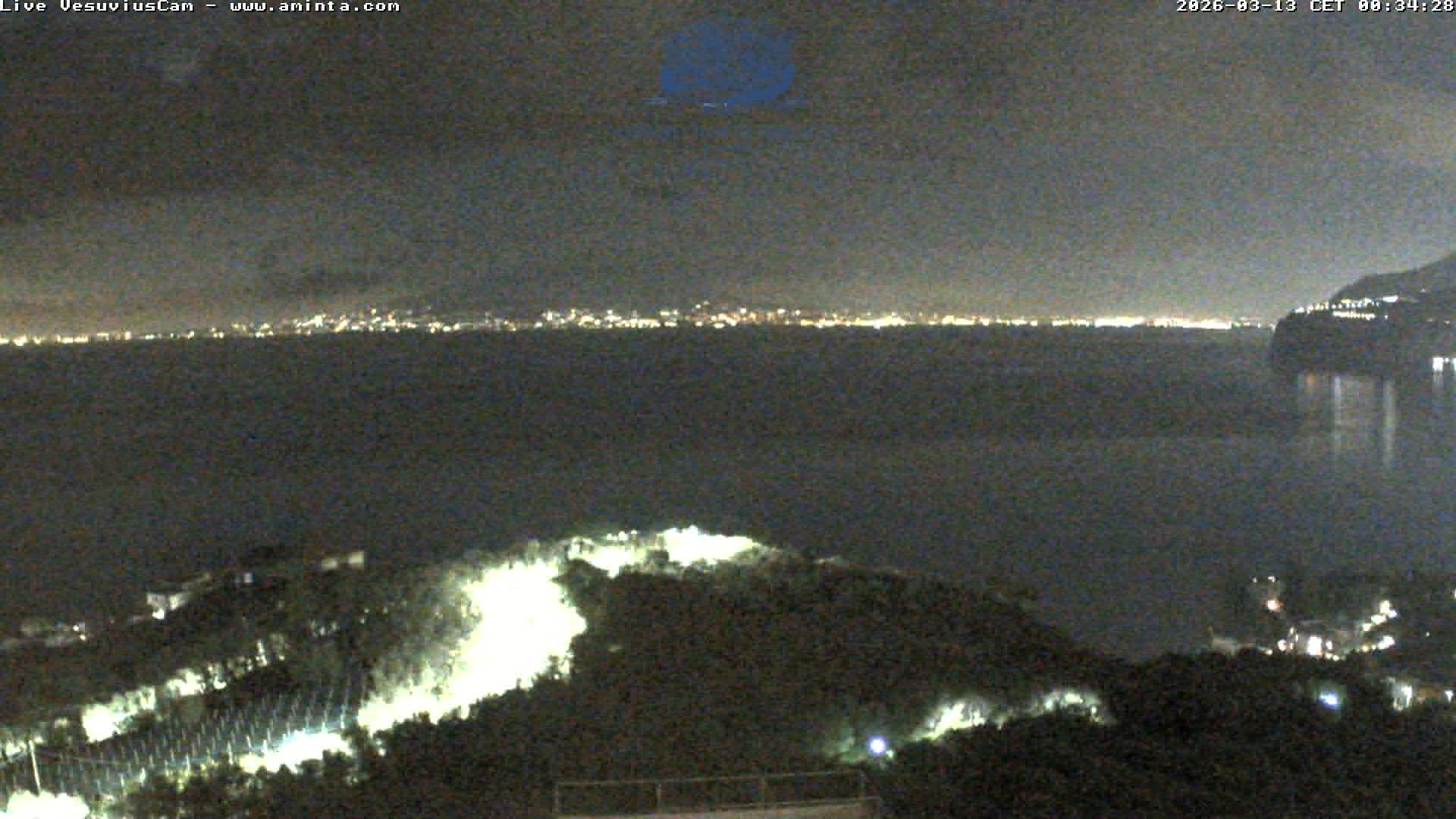Archiv Foto Webcam Blick von Sorrento auf den Vesuv
