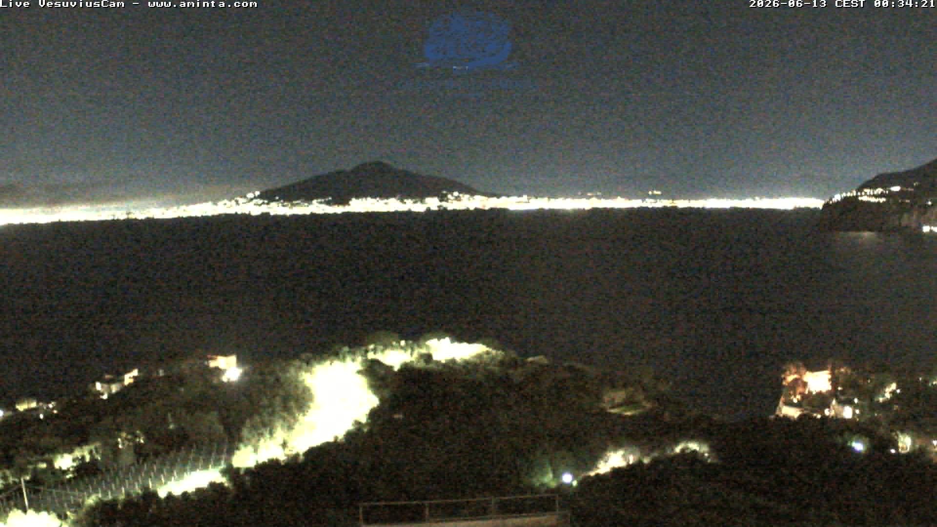Archiv Foto Webcam Blick von Sorrento auf den Vesuv