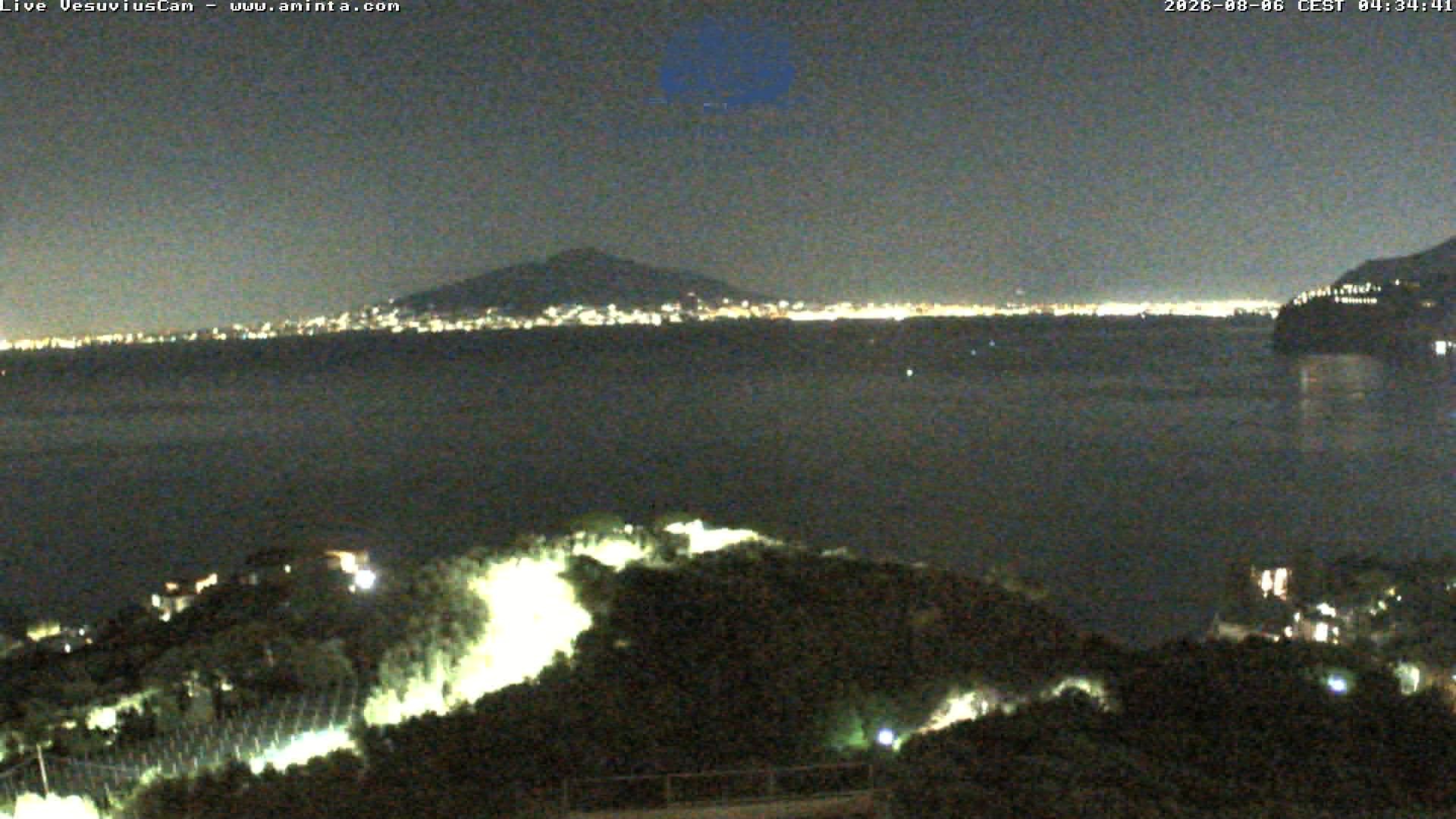 Archiv Foto Webcam Blick von Sorrento auf den Vesuv