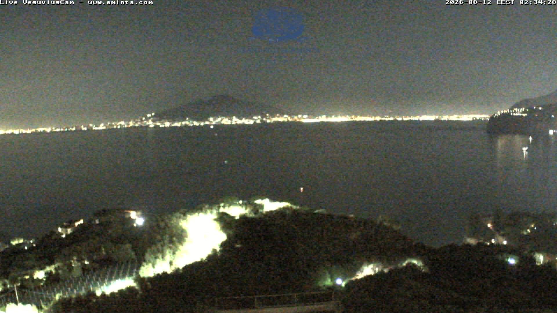 Archiv Foto Webcam Blick von Sorrento auf den Vesuv