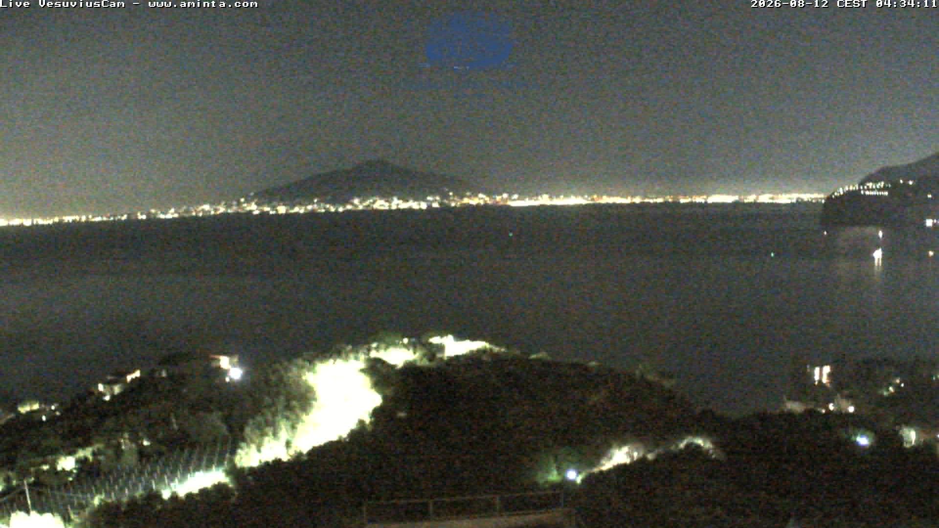 Archiv Foto Webcam Blick von Sorrento auf den Vesuv