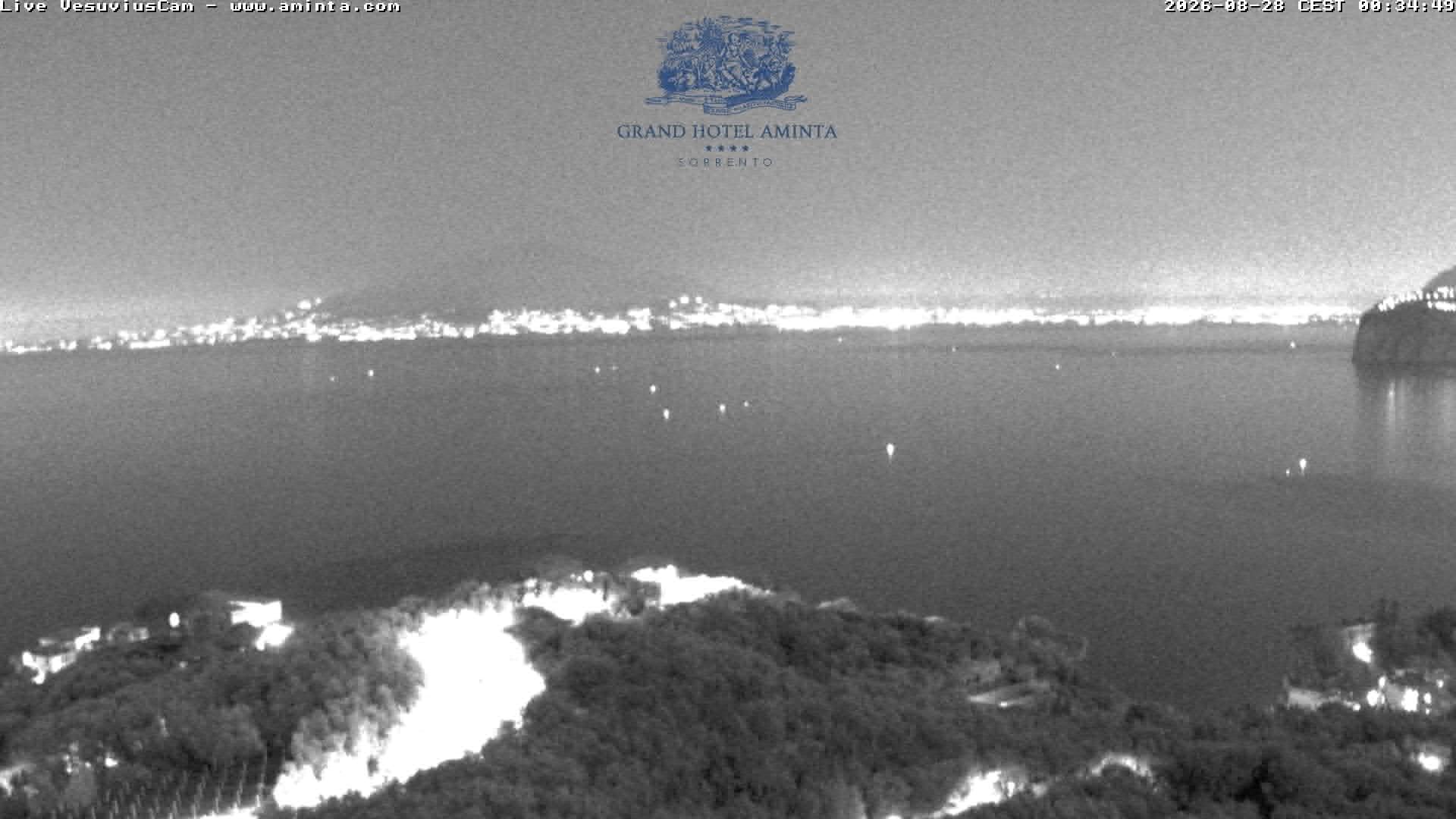 Archiv Foto Webcam Blick von Sorrento auf den Vesuv