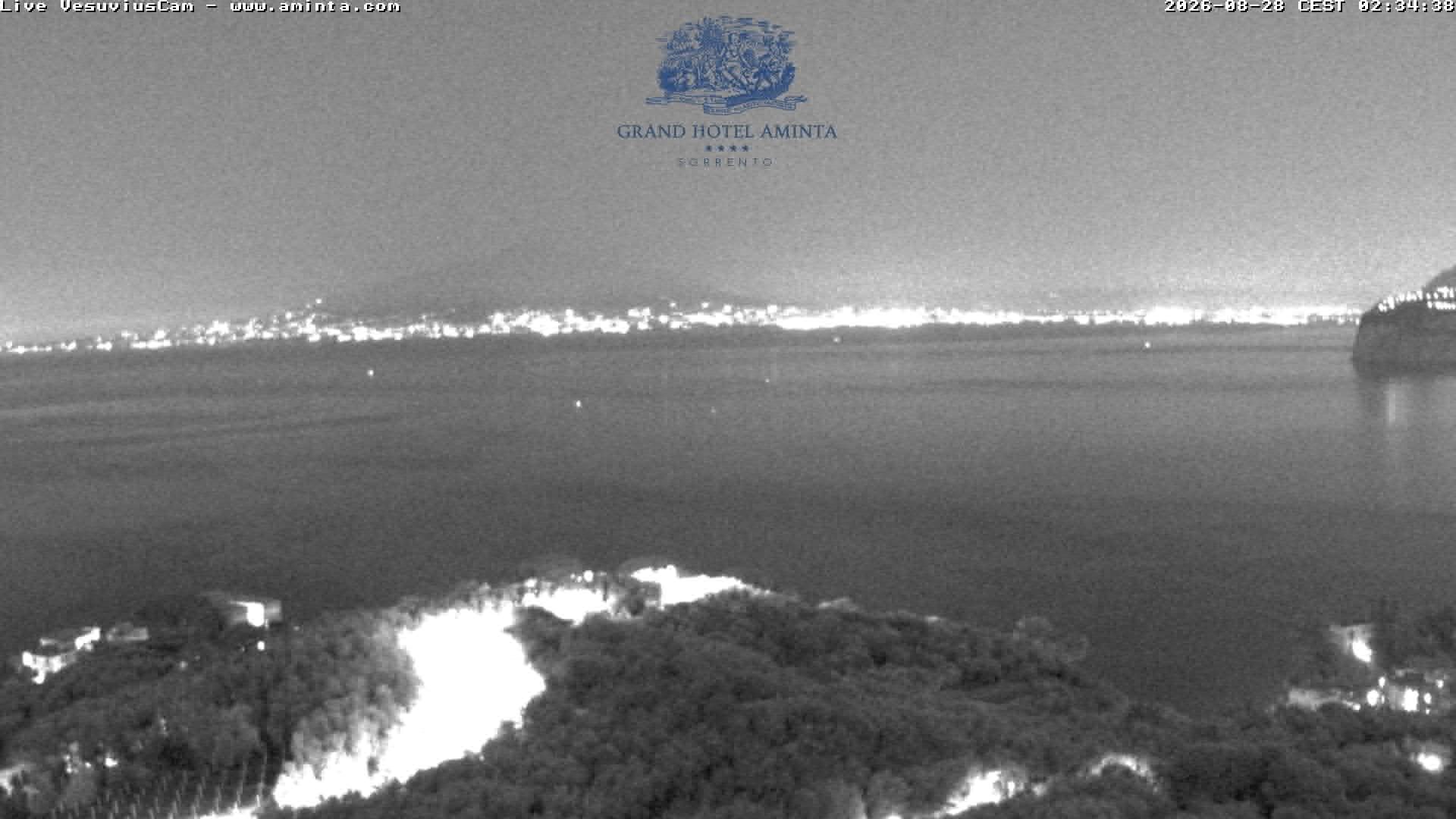 Archiv Foto Webcam Blick von Sorrento auf den Vesuv