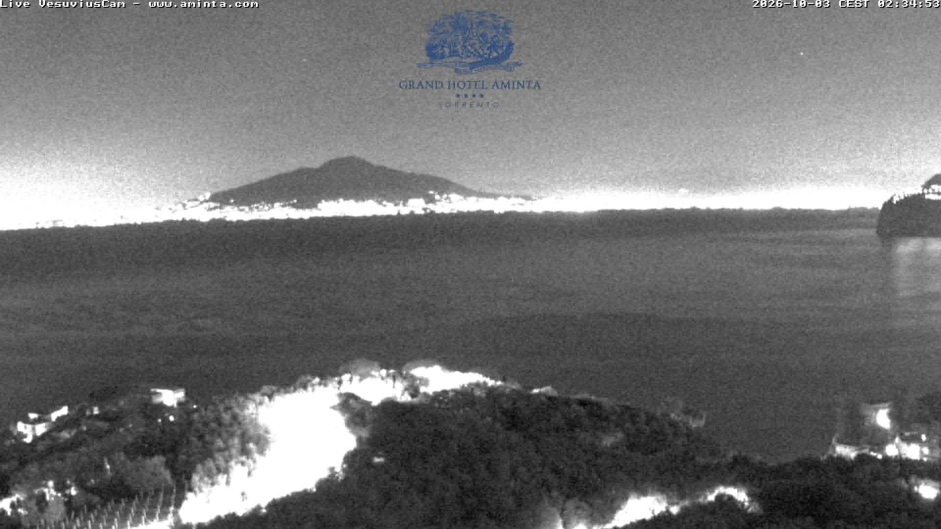 Archiv Foto Webcam Blick von Sorrento auf den Vesuv