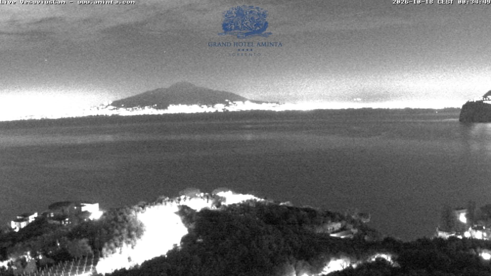 Archiv Foto Webcam Blick von Sorrento auf den Vesuv