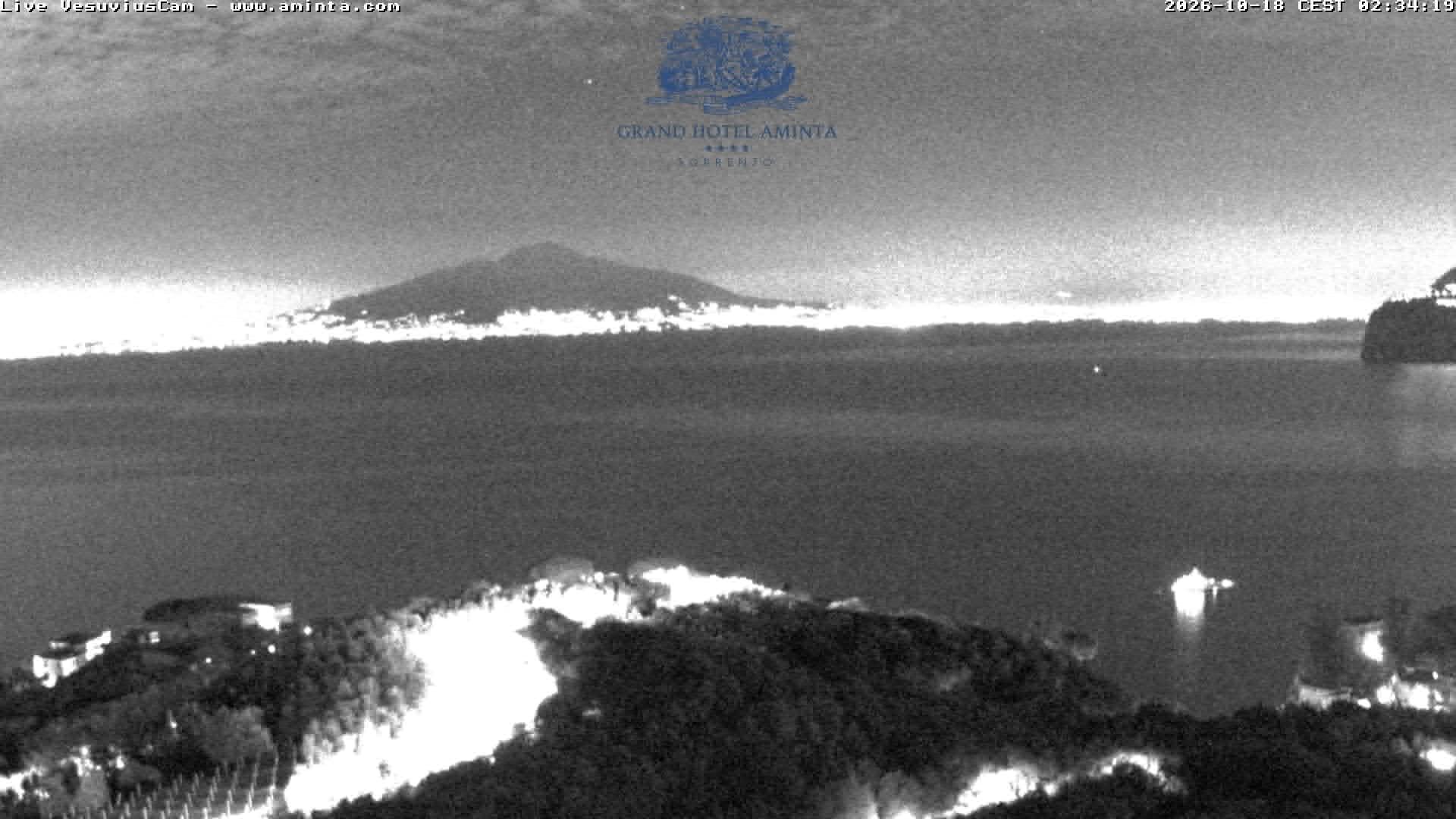 Archiv Foto Webcam Blick von Sorrento auf den Vesuv