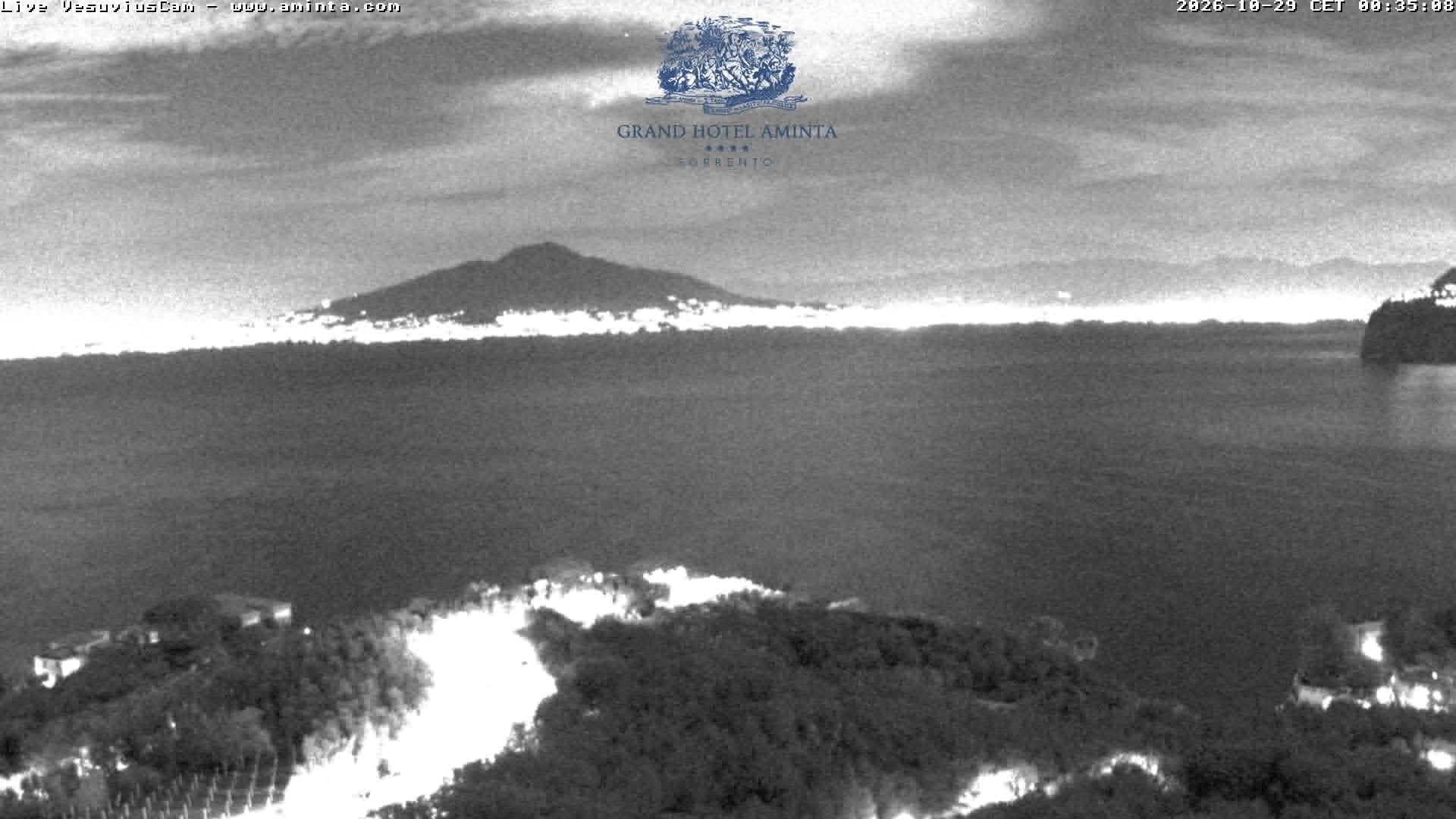 Archiv Foto Webcam Blick von Sorrento auf den Vesuv
