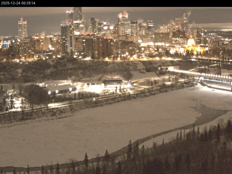 Archiv Foto Webcam Panoramablick auf das River Valley und die Skyline von Edmonton
