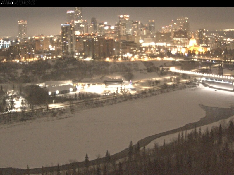 Archiv Foto Webcam Panoramablick auf das River Valley und die Skyline von Edmonton