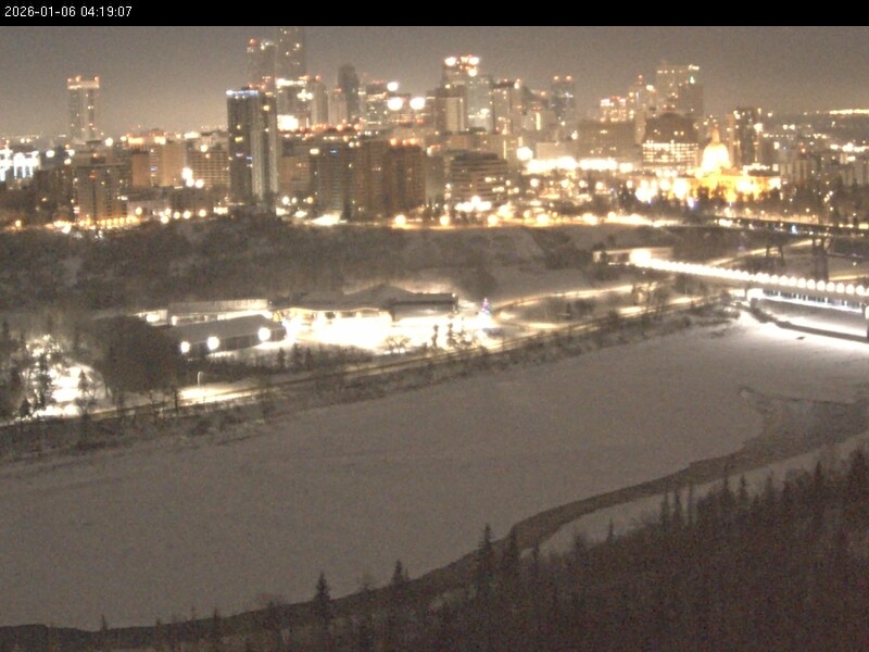 Archiv Foto Webcam Panoramablick auf das River Valley und die Skyline von Edmonton