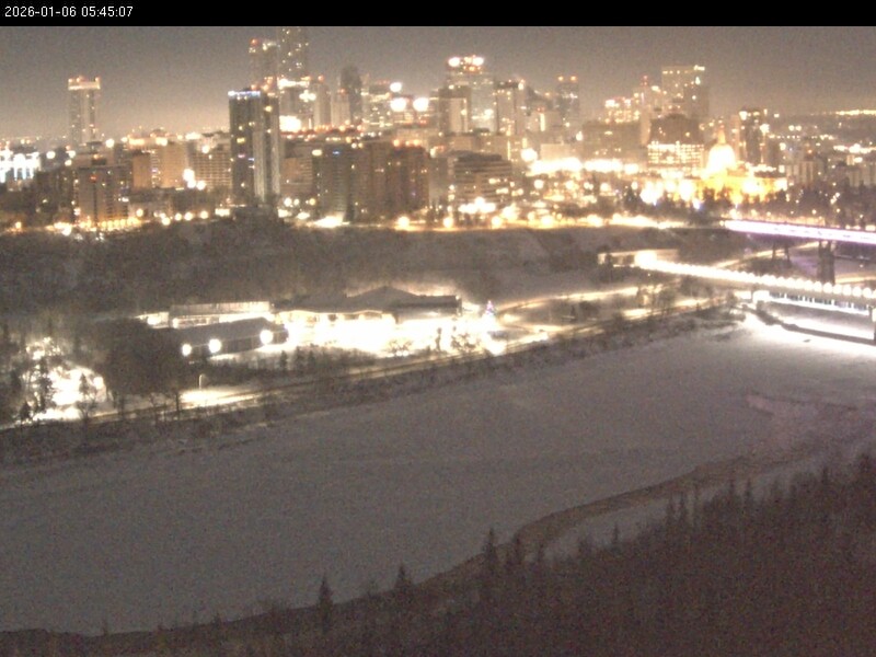 Archiv Foto Webcam Panoramablick auf das River Valley und die Skyline von Edmonton