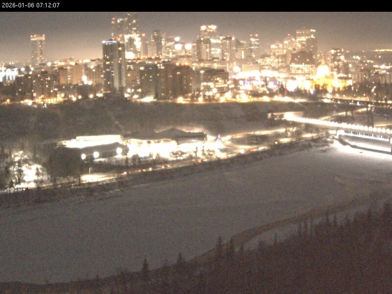 Archiv Foto Webcam Panoramablick auf das River Valley und die Skyline von Edmonton