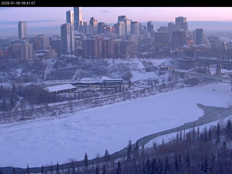 Archiv Foto Webcam Panoramablick auf das River Valley und die Skyline von Edmonton