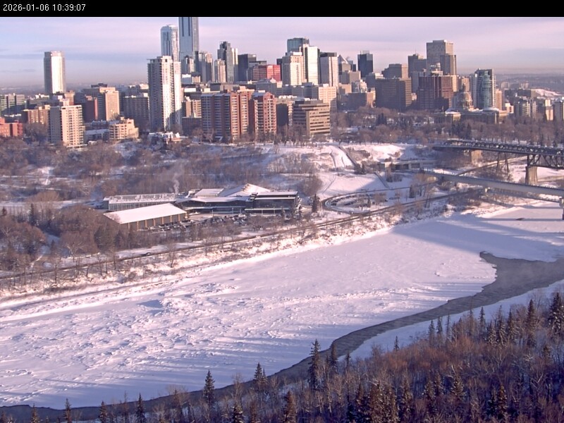 Archiv Foto Webcam Panoramablick auf das River Valley und die Skyline von Edmonton