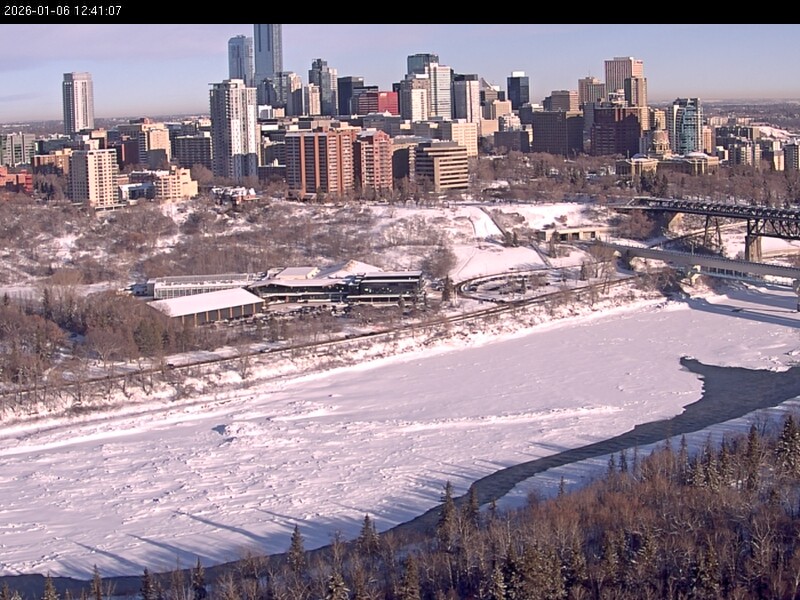 Archiv Foto Webcam Panoramablick auf das River Valley und die Skyline von Edmonton