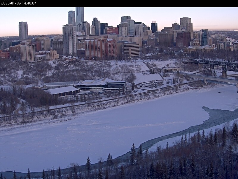 Archiv Foto Webcam Panoramablick auf das River Valley und die Skyline von Edmonton