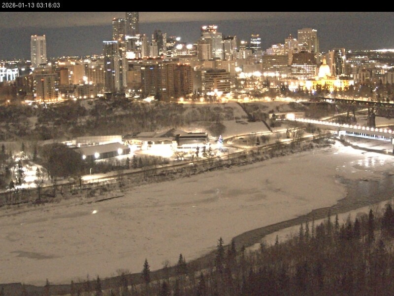 Archiv Foto Webcam Panoramablick auf das River Valley und die Skyline von Edmonton