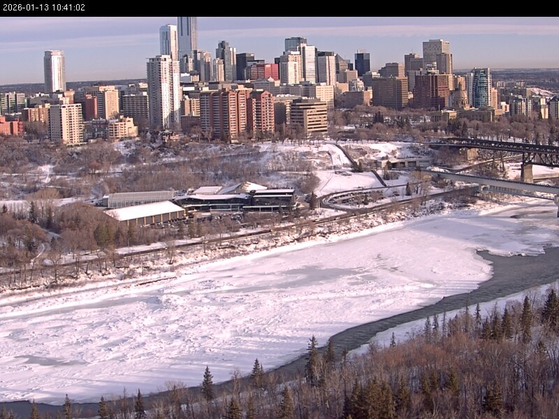 Archiv Foto Webcam Panoramablick auf das River Valley und die Skyline von Edmonton