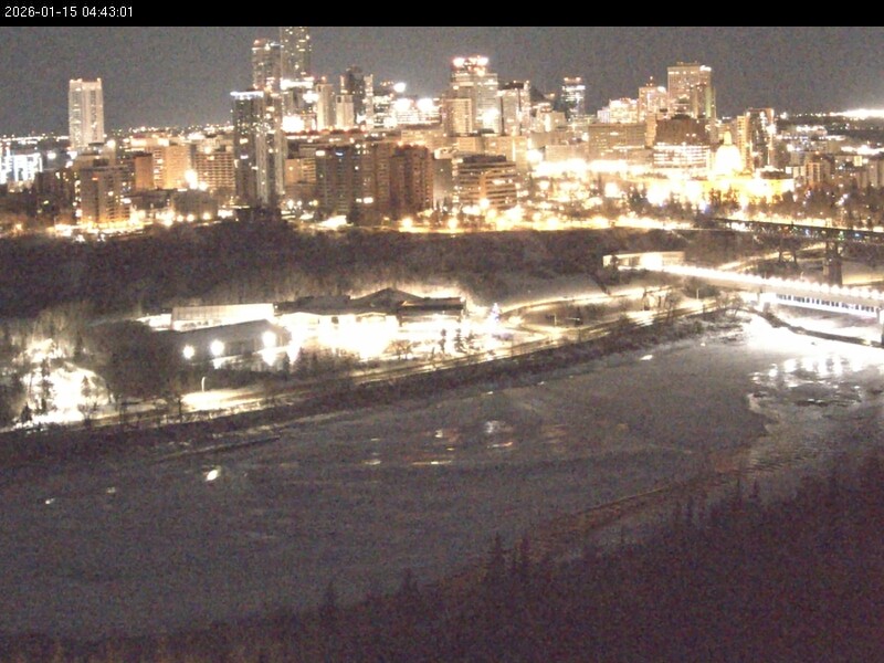 Archiv Foto Webcam Panoramablick auf das River Valley und die Skyline von Edmonton