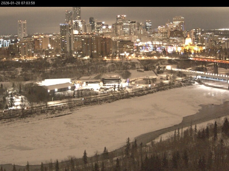 Archiv Foto Webcam Panoramablick auf das River Valley und die Skyline von Edmonton