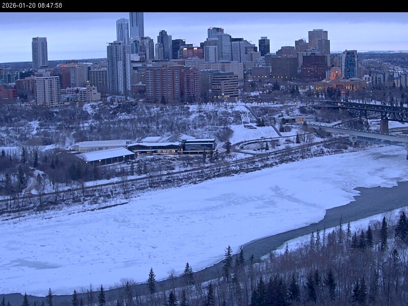 Archiv Foto Webcam Panoramablick auf das River Valley und die Skyline von Edmonton