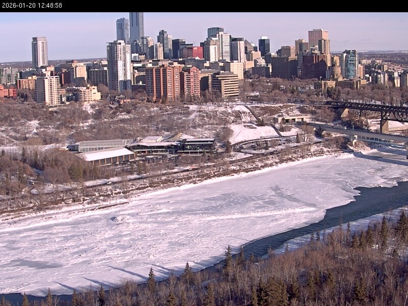 Archiv Foto Webcam Panoramablick auf das River Valley und die Skyline von Edmonton