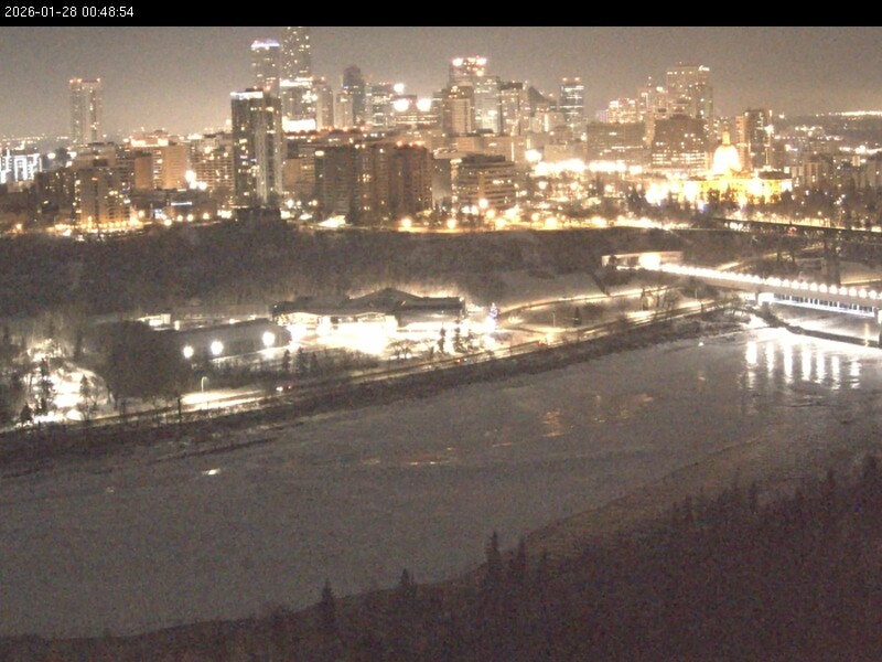 Archiv Foto Webcam Panoramablick auf das River Valley und die Skyline von Edmonton