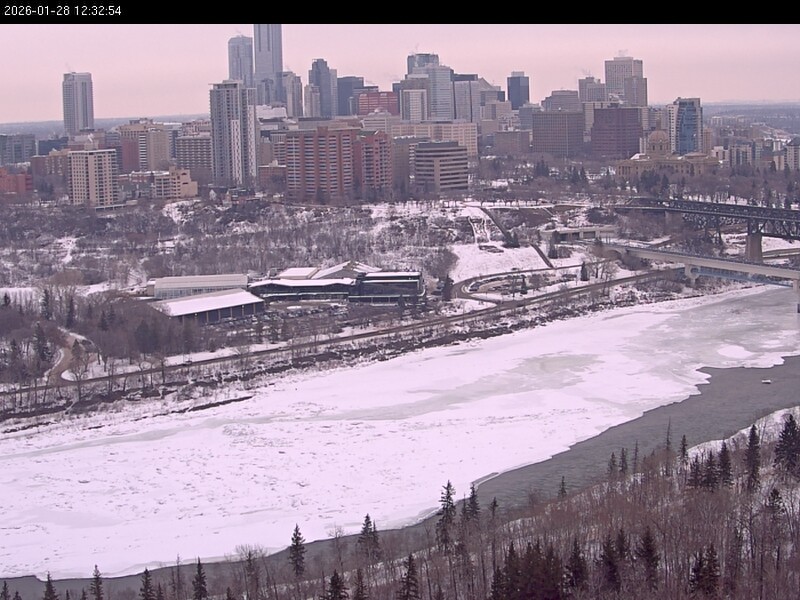 Archiv Foto Webcam Panoramablick auf das River Valley und die Skyline von Edmonton