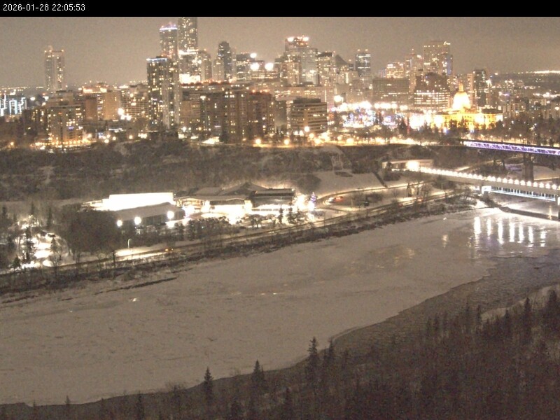 Archiv Foto Webcam Panoramablick auf das River Valley und die Skyline von Edmonton
