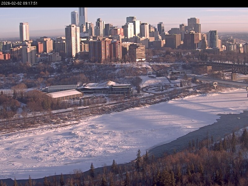 Archiv Foto Webcam Panoramablick auf das River Valley und die Skyline von Edmonton