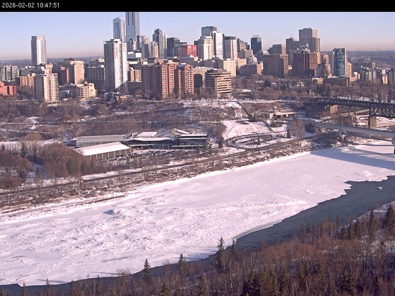 Archiv Foto Webcam Panoramablick auf das River Valley und die Skyline von Edmonton