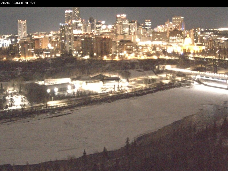 Archiv Foto Webcam Panoramablick auf das River Valley und die Skyline von Edmonton
