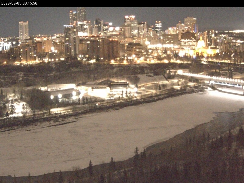Archiv Foto Webcam Panoramablick auf das River Valley und die Skyline von Edmonton