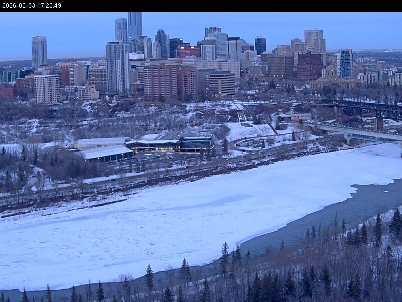 Archiv Foto Webcam Panoramablick auf das River Valley und die Skyline von Edmonton