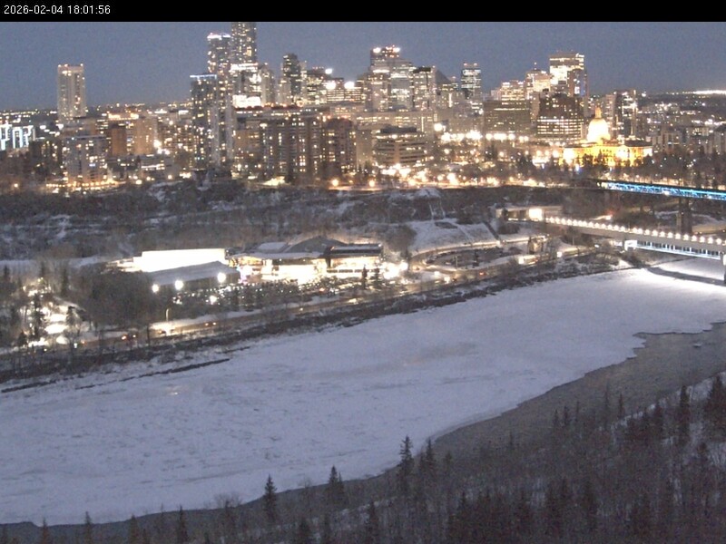Archiv Foto Webcam Panoramablick auf das River Valley und die Skyline von Edmonton
