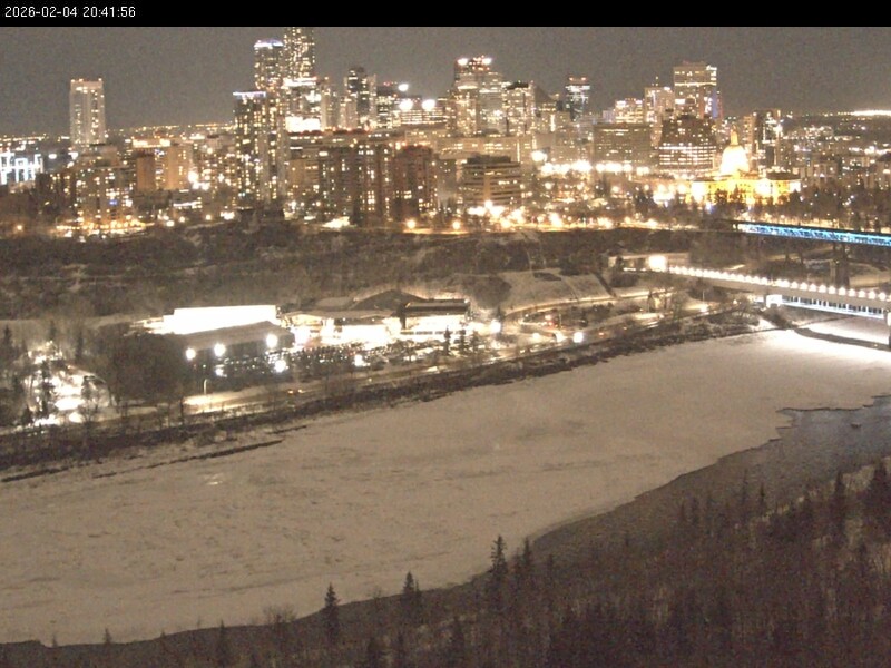 Archiv Foto Webcam Panoramablick auf das River Valley und die Skyline von Edmonton