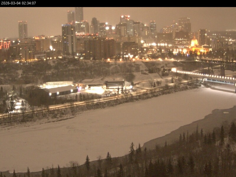 Archiv Foto Webcam Panoramablick auf das River Valley und die Skyline von Edmonton