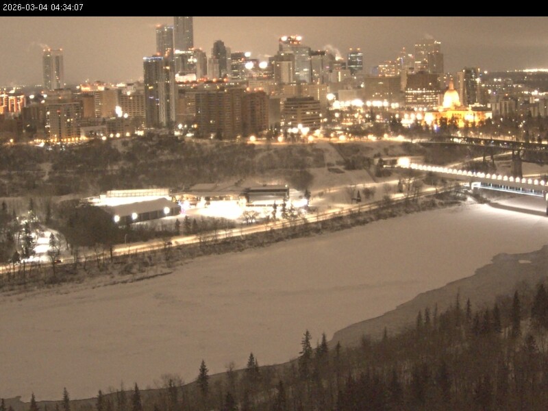 Archiv Foto Webcam Panoramablick auf das River Valley und die Skyline von Edmonton