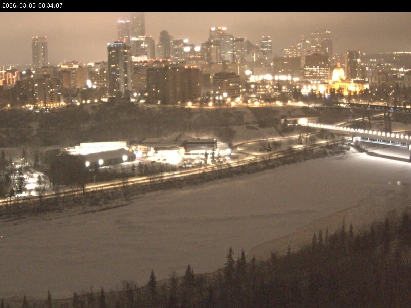 Archiv Foto Webcam Panoramablick auf das River Valley und die Skyline von Edmonton