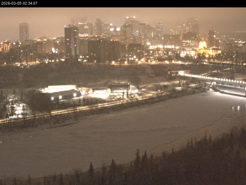 Archiv Foto Webcam Panoramablick auf das River Valley und die Skyline von Edmonton
