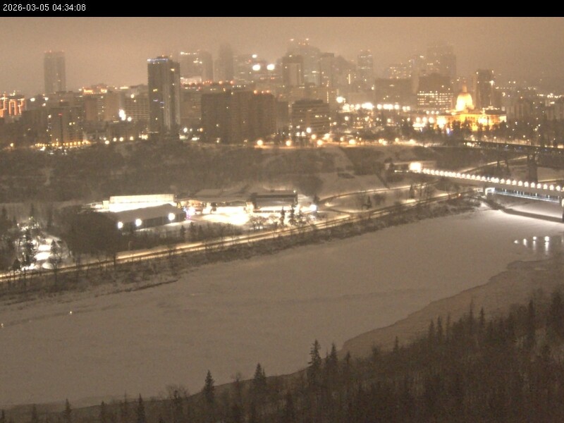 Archiv Foto Webcam Panoramablick auf das River Valley und die Skyline von Edmonton