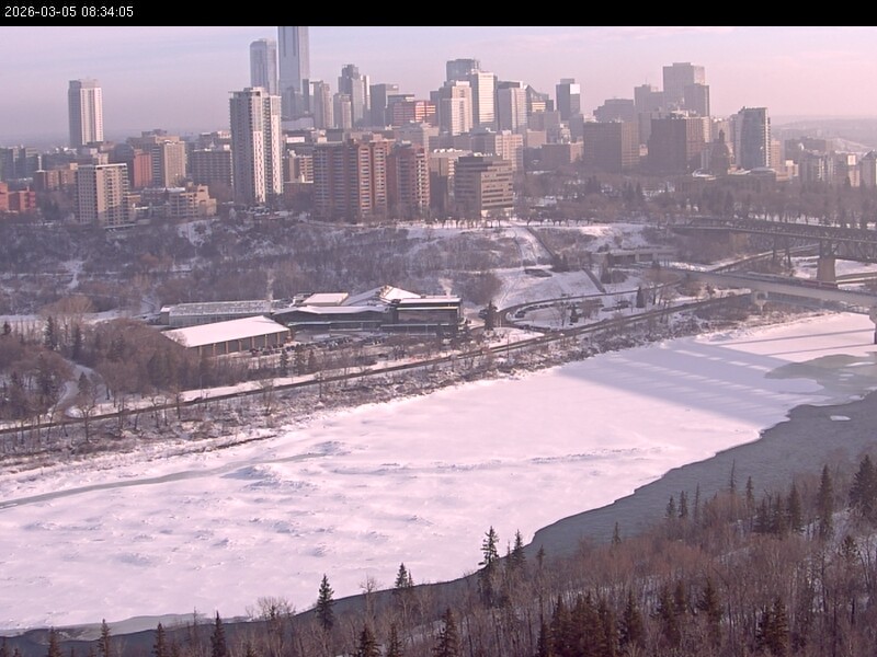 Archiv Foto Webcam Panoramablick auf das River Valley und die Skyline von Edmonton