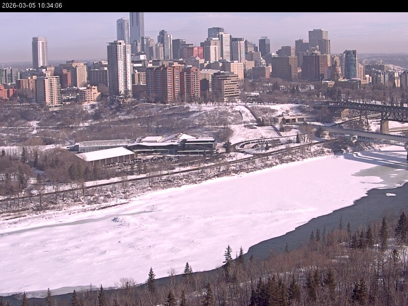 Archiv Foto Webcam Panoramablick auf das River Valley und die Skyline von Edmonton